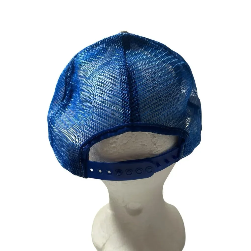Vintage 1988 World Series LA Dodgers Hat Snapback Blue Mesh Champions READ FLAW